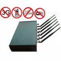 Six Powerful Antenna High Power Adjustable Cellphone Wifi GPS Jammer