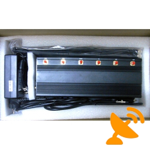 High Power Cell Phone & Lojack + RF 315MHZ 433MHZ Jammer - Click Image to Close