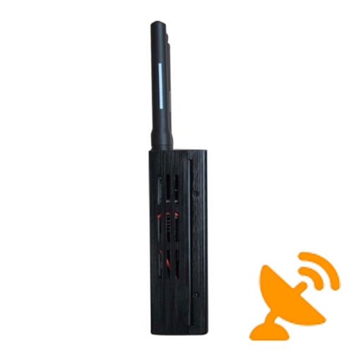 Three Antenna Portable Cell Phone Jammer & Wireless Video Wifi Jammer with Cooling Fan - Click Image to Close