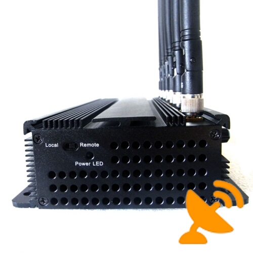 Six Antenna Adjustable High Power Desktop Cell Phone & WIFI & RF Jammer - Click Image to Close