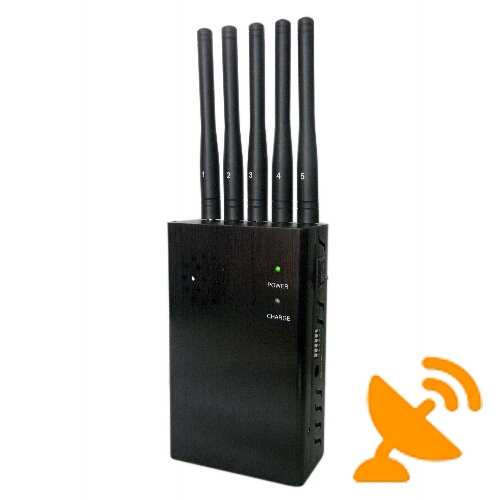 Handheld CellPhone Jammer + GPS Blocker + Wifi Jammer with Fan - Click Image to Close