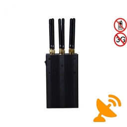 Handheld 4G Cell Phone & GPS Multifunctional Jammer with Six Antenna