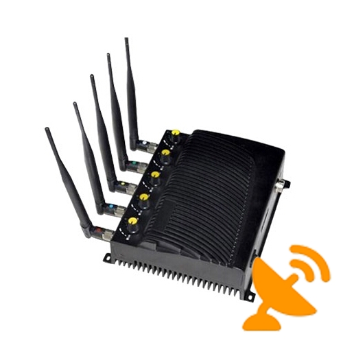 Five Antenna Wall Mounted Adjustable Cell Phone & Wifi & GPS Jammer - Click Image to Close