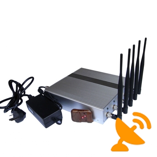 3G 4G High Power Mobile Signal Blocker with Remote Control - 4G Wimax - Click Image to Close