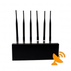 Cell Phone Signal Blocker + Wifi Jammer with Six Antenna