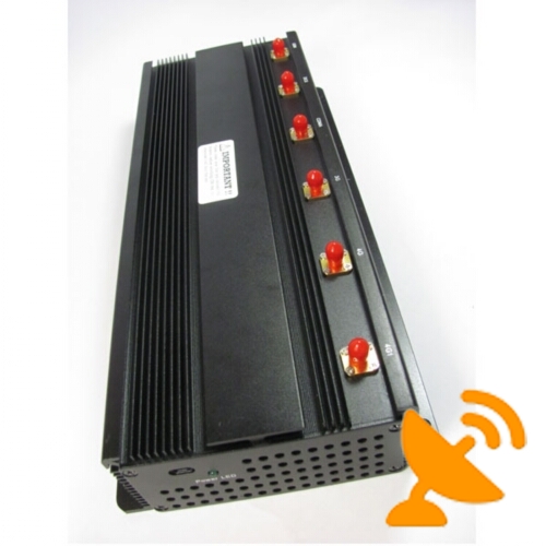 6 Antenna Wall Mounted 3G 4G Cellphone Jammer - Click Image to Close