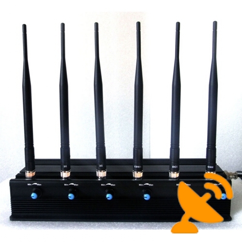 Six Antenna Adjustable High Power Cellphone & GPS & Wifi Jammer - Click Image to Close