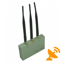 3 Antenna GSM 3G Remote Control Cell Phone Jammer