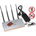 4 Antenna 2G 3G Mobile Phone Jammer with Remote Control