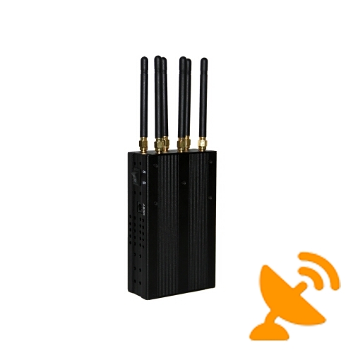 6 Antennas Handheld Multifunctional WIFI GPS 3G Cell Phone Signal Jammer - Click Image to Close
