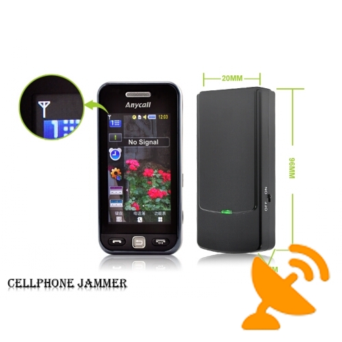 Mini Cell Phone Style Portable Jammer For GSM CDMA DCS 3G - Click Image to Close