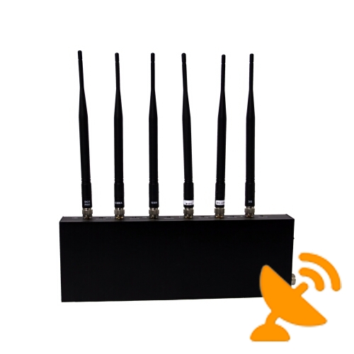 Cell Phone Signal Blocker + Wifi Jammer with Six Antenna - Click Image to Close