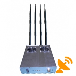 25W 4G 3G High Power Cell Phone Jammer with Cooling Fan