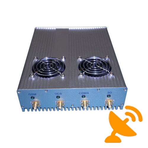 25W 4G 3G High Power Cell Phone Jammer with Cooling Fan - Click Image to Close