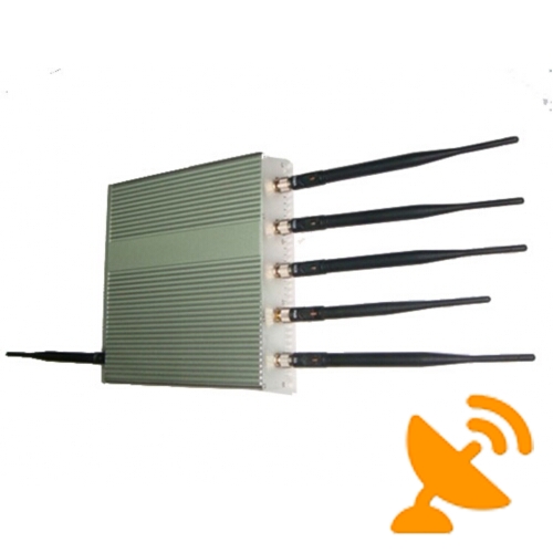15W Six Antenna Cell Phone ^ GPS ^ Wifi Jammer - Click Image to Close