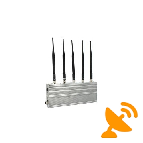 Five Antenna UHF Audio 450-470 MHz & Cell Phone Blocker - Click Image to Close