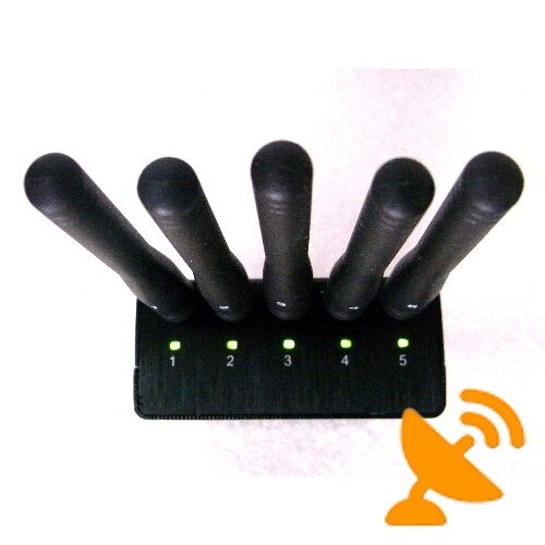 Handheld CellPhone Jammer + GPS Blocker + Wifi Jammer with Fan - Click Image to Close