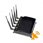 Five Antenna Wall Mounted Adjustable Cell Phone & Wifi & GPS Jammer