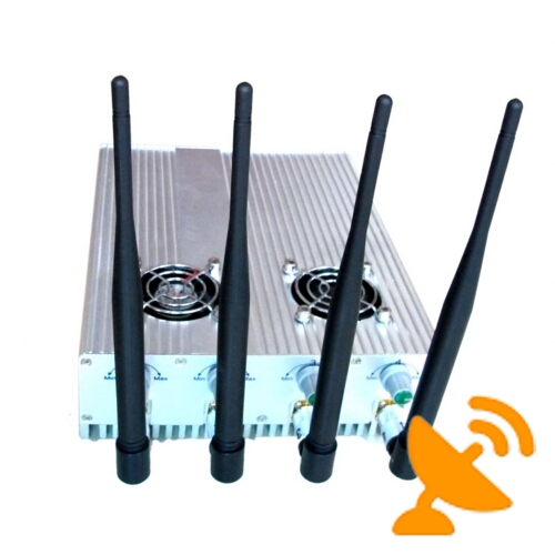 Four Antenna Adjustable + Remote Control 3G Cell Phone Jammer & WIFI Jammer - Click Image to Close