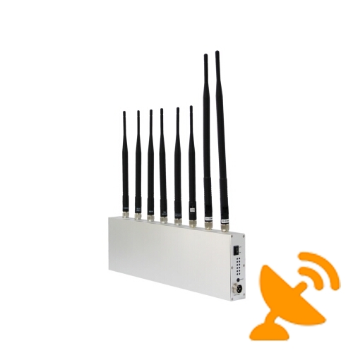 Powerful Eight Antenna High Power Jammer Cell Phone & Wifi & GPS & VHF/UHF Jammer - Click Image to Close