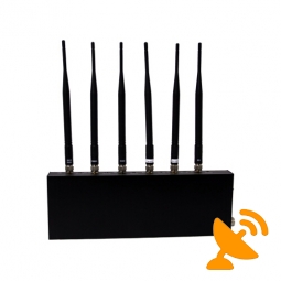 Cell Phone Signal Blocker + Wifi Jammer with Six Antenna