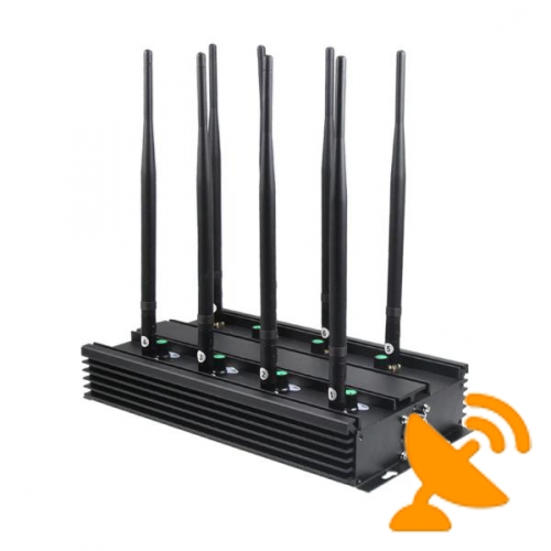 Ultimate Eight Band Wireless Signal Jammer Terminator for Mobile Phone, WiFi Bluetooth, UHF, VHF, GPS, LoJack - Click Image to Close