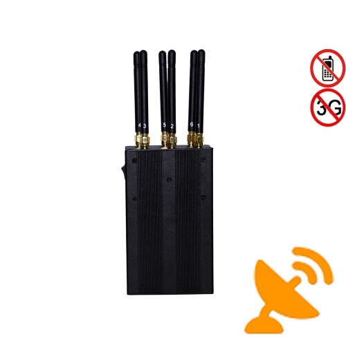 Handheld 4G Cell Phone & GPS Multifunctional Jammer with Six Antenna - Click Image to Close