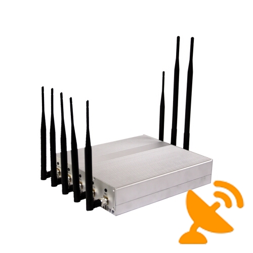 High Power Eight Antenna Cell Phone & GPS & Wifi & VHF/UHF Jammer - Click Image to Close