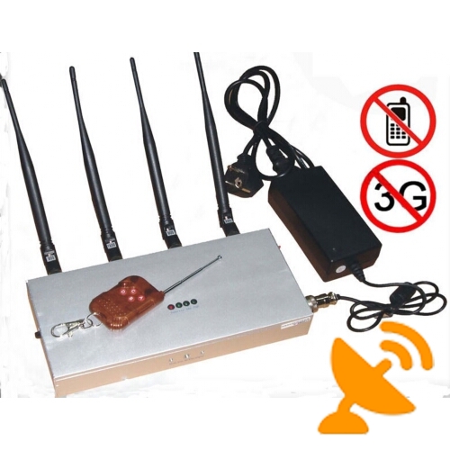 4 Antenna 2G 3G Mobile Phone Jammer with Remote Control - Click Image to Close