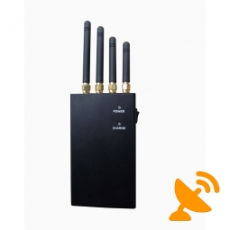 Four Antenna Portable CellPhone Jammer GPS Blocker