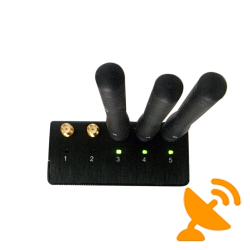 5 Antennas 3G 4G Signal Mobile Phone Jammer - Click Image to Close