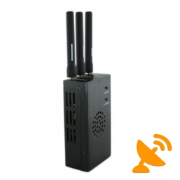 Three Antenna Portable Cell Phone Jammer & Wireless Video Wifi Jammer with Cooling Fan