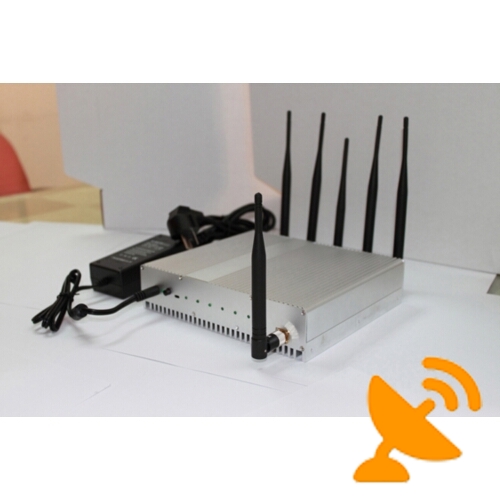 15W Six Antenna Cell Phone ^ GPS ^ Wifi Jammer - Click Image to Close