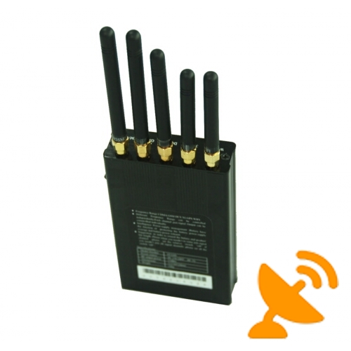 Five Antenna Portable Cell Phone + GPS + Wifi Signal Blocker - Click Image to Close