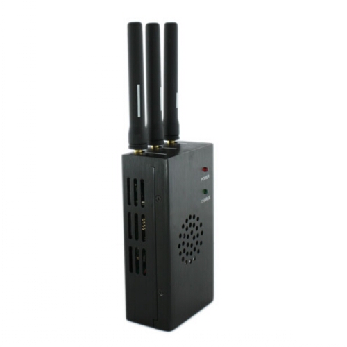 Three Antenna Portable Cell Phone Jammer & Wireless Video Wifi Jammer with Cooling Fan