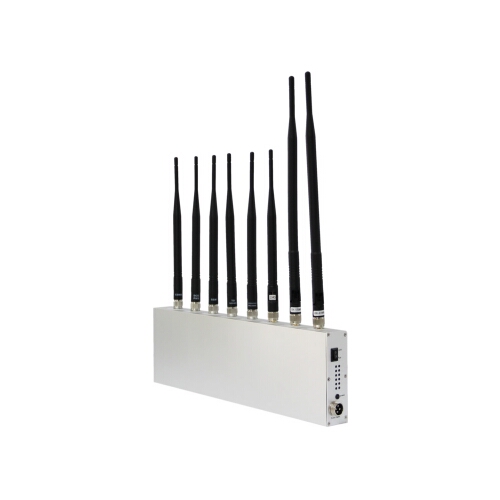 Powerful Eight Antenna High Power Jammer Cell Phone & Wifi & GPS & VHF/UHF Jammer