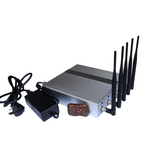 3G 4G High Power Mobile Signal Blocker with Remote Control - 4G Wimax