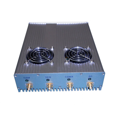 25W 4G 3G High Power Cell Phone Jammer with Cooling Fan